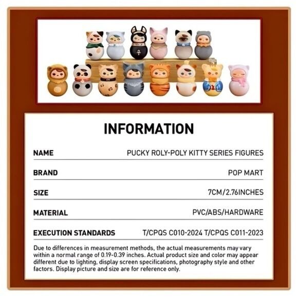 Pop Mart Pucky Roly-Poly Kitty Series Figurine - Panda - Picture 14 of 16